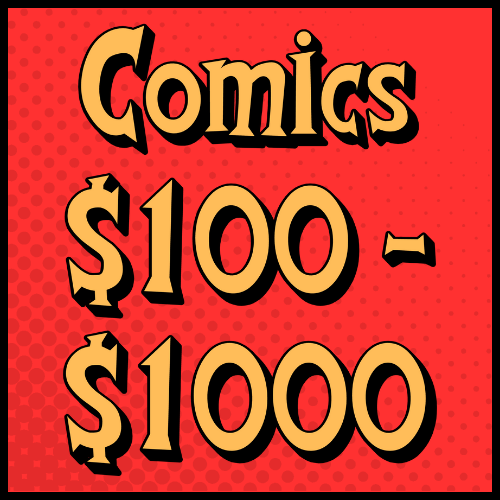 Comics $100–$1000 Shop investment-grade comics priced $100 to $1000. Discover valuable keys and rare books—Amazing Spider-Man, X-Men, Iron Man, Batman and more.
