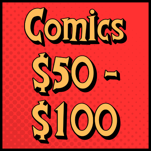 Comics $50–$100 Premium comic books between $50 and $100. Find collectible issues, first appearances, and high-grade classics from Marvel, DC, and beyond.