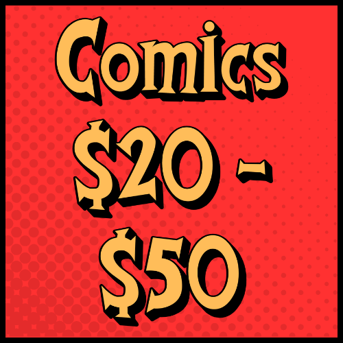 Comics $20–$50 Explore comic books priced $20 to $50, including key issues and fan-favorite runs. Featuring characters like Wolverine, Superman, and Venom.