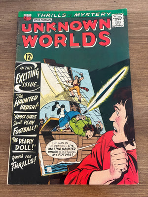 Unknown Worlds # 53 FN- ACG Silver Age Comic Book Sci-Fi Monsters 14 J477