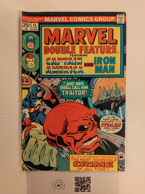 Marvel Double Feature #14 VN Marvel Comic Books Captain America IronMan 11 HH127