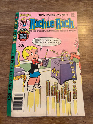 Richie Rich # 194 FN/VF Harvey Comic Book Poor Little Rich Boy 16 J462
