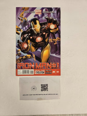 Iron Man #1 2013 Marvel NOW Marvel VF-NM Comic Book 12 ET32