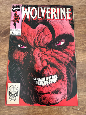 Wolverine #21 (1990) NM- 1st Print Comic Book 15 J482
