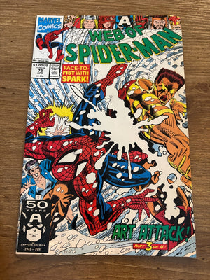 Lot Of 5 Web Of Spider-Man Marvel Comic Books # 75 76 77 78 79 VF-NM 18 J466