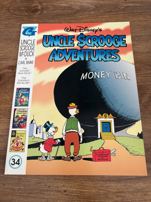 Walt Disney's Uncle Scrooge Adventures 34 Gladstone Comic Book Carl Barks 6 J474