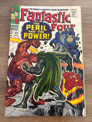 Fantastic Four # 60 VG Marvel Comic Book Dr. Doom Thing Human Torch 11 J477