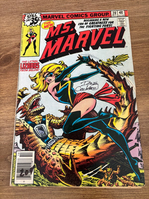 Ms. Marvel # 20 FN Signed By Dave Cockrum Comic Book 13 J483