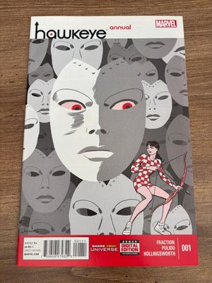 Hawkeye Annual #1 2013 Fraction VF-NM Comic Book 20 EC1