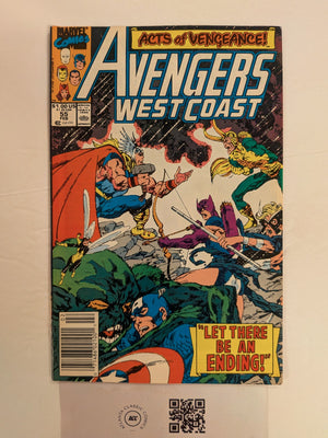 West Coast Avengers #55 VF Marvel Comic Books Scarlet Witch Vision 2 HH127