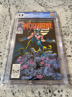 Wolverine # 1 CGC Graded 9.8 Marvel Comic Book 1988 Series Byrne Claremont JH32