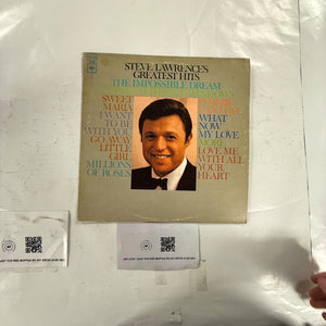 Steve Lawrence Greatest Hits LP Vinyl Record Columbia 2 ER3