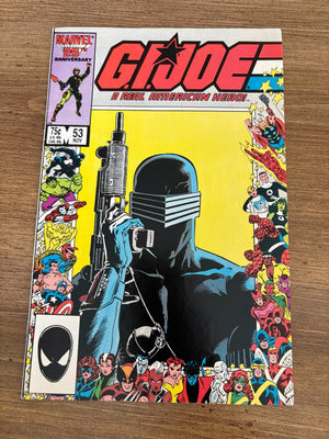 G.I. Joe # 53 NM- Marvel Comic Book Snake Eyes Duke Cobra Commander 6 J471