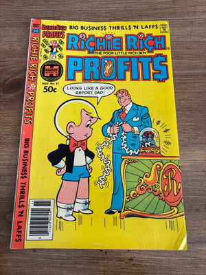Richie Rich Profits # 37 FN Harvey Comic Book 6 J462
