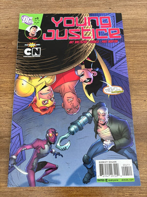 Young Justice # 4 FN/VF DC Comic Book 1st Print Robin Flash Aquaman 14 J464