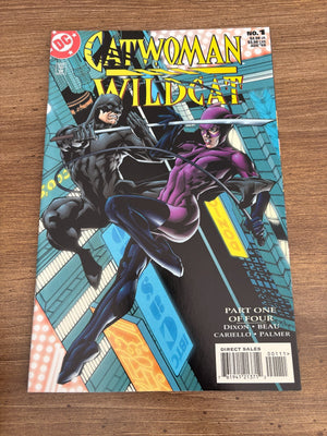 Lot Of 4 Catwoman Wildcat DC Comic Books # 1 2 3 4 VF-NM DC Batman 5 J477