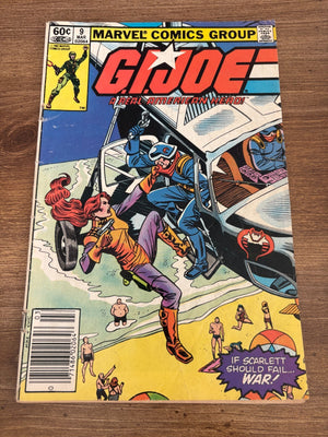 G.I. Joe # 9 VG/FN Marvel Comic Book Snake Eyes Duke Cobra Destro 11 J481