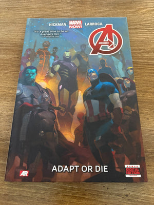 Avengers Adapt Or Die Hardcover Graphic Novel Marvel Comic Book Hickman 5 J469
