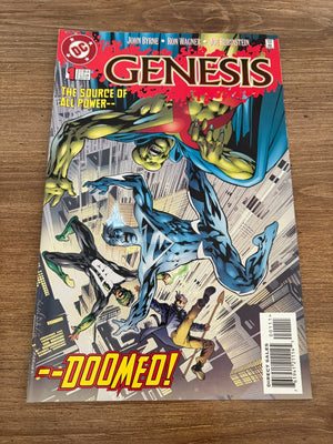 Lot Of 4 Genesis DC Comic Books # 1 2 3 4 VF-NM Batman Superman Flash 7 J457