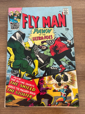 Fly Man # 37 VG- Mighty Comics Group Silver Age Comic Book 18 J477