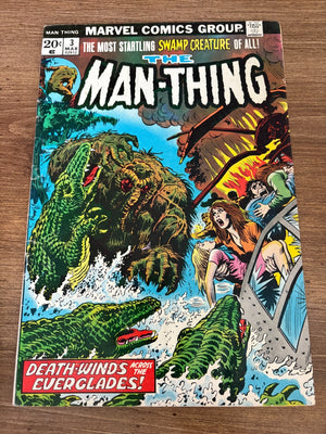 Man-Thing # 3 FN/VF Marvel Comic Book Swamp Creature 9 J483