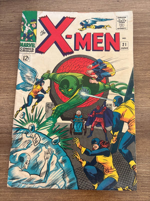 (Uncanny) X-Men # 21 VG Marvel Comic Book Iceman Angel Beast Jean Grey 12 J477