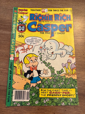 Richie Rich & Casper # 37 VF Harvey Comic Book Poor Little Rich Boy 8 J462