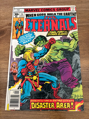 The Eternals # 15 FN Marvel Comic Book Newsstand Jack Kirby 12 J483