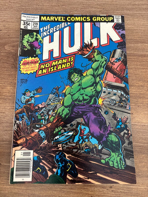 The Incredible Hulk # 219 NM- Marvel Comic Book 22 J465