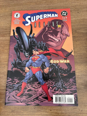 Lot Of 4 Superman Aliens 2 DC Dark Horse Comic Books # 1 2 3 4 VF-NM 5 J477