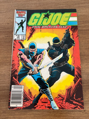 G.I. Joe # 46 VG/FN Marvel Comic Book Snake Eyes Duke Cobra Destro 14 J481