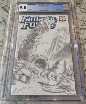 Fantastic Four # 646 CGC Graded 9.8 Marvel Comic Book Alex Ross Sketch 2018 JH44