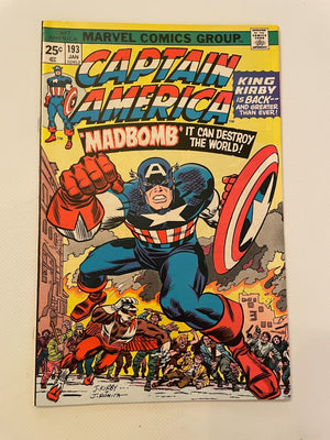 Captain America # 193 NM Marvel Comic Book Avengers Falcon 11 LI2