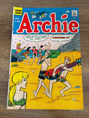 Archie # 186 FN Comic Book Betty Jughead Veronica Reggie 17 J472