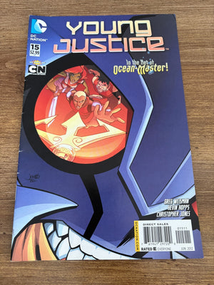Young Justice # 15 FN DC Comic Book 1st Print Robin Flash Aquaman 14 J464