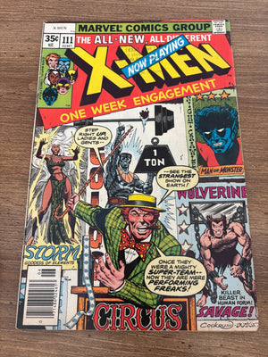 The X-Men #111 (1978) FN/VF Marvel Comic Book Wolverine Cyclops 7 J483
