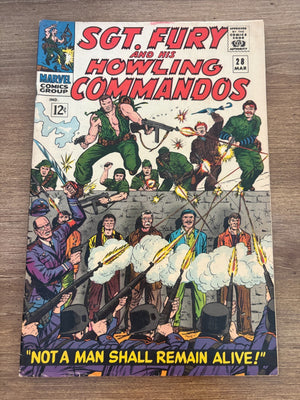 Sgt. Fury & His Howling Commandos # 28 VG/FN Marvel Comic Book Nick Fury 17 J477