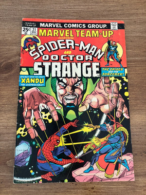 Marvel Team-Up # 21 FN Comic Book Spider-Man Human Torch 1 J800