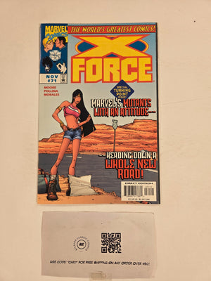 X-Force #71 NM Marvel Comic Books Cable Domino Cannonball Sunspot 25 HH137