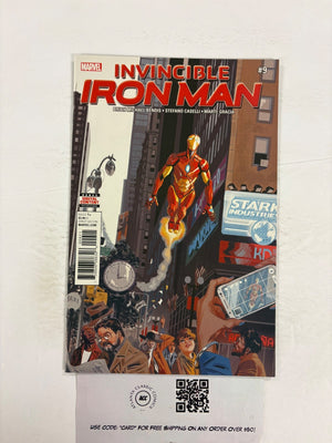 Invincible Iron Man #9 2017 Marvel VF-NM Comic Book 22 ET28