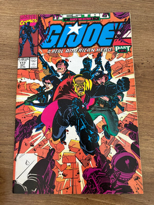 G.I. Joe # 117 VF/NM Marvel Comic Book Snake Eyes Duke Cobra Destro 19 J481