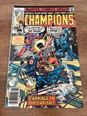 Champions # 16 VF/NM Marvel Comic Book Magneto X-Men Iceman Black Widow 5 J472