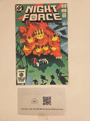 Night Force #12 NM DC Comic Books Baron Winter 22 HH128