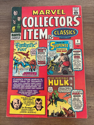Marvel Collectors' Item Classics # 3 FN- Comic Book Fantastic Four Hulk 18 J477