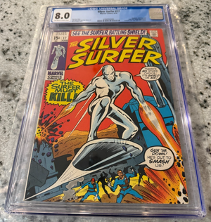 Silver Surfer # 17 CGC Graded 8.0 Marvel Comic Book 1970 Stan Lee Buscema JH43