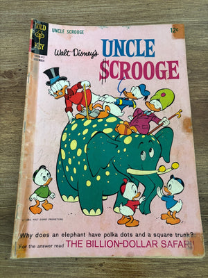 Uncle Scrooge # 54 Gold Key Silver Age Comic Book Walt Disney Donald 10 J463