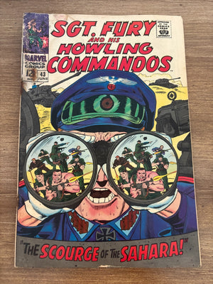 Sgt. Fury & His Howling Commandos # 43 GD Marvel Comic Book Nick Fury 17 J477