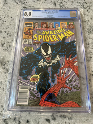 Amazing Spider-Man # 332 CGC Graded 8.0 Marvel Comic Book Newsstand Variant JH46