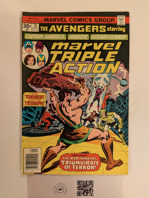 Marvel Triple Action #31 NM Marvel Comic Books Avengers 14 Hh127