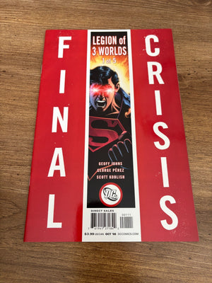 Lot Of 5 Legion Of 3 Worlds Final Crisis DC Comic Books # 1 2 3 4 5 VF-NM 5 J458